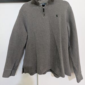 Ralph Lauren Gray Zip-Up Sweater